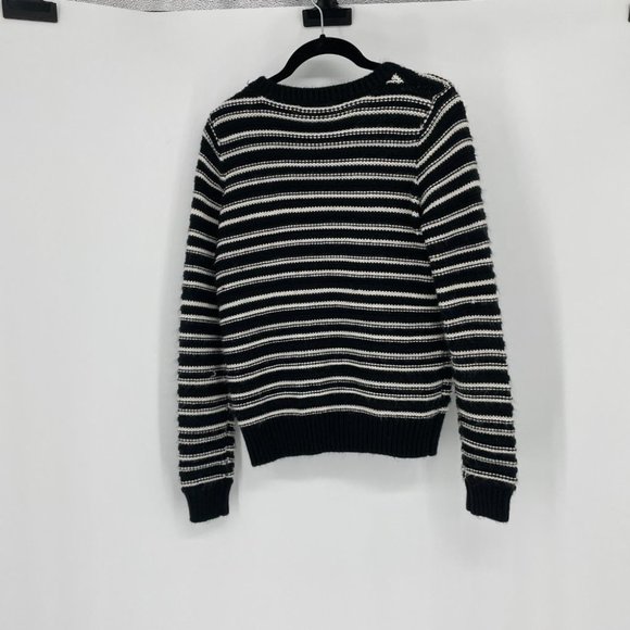 Forever 21 black and white striped knit sweater - Picture 8 of 13